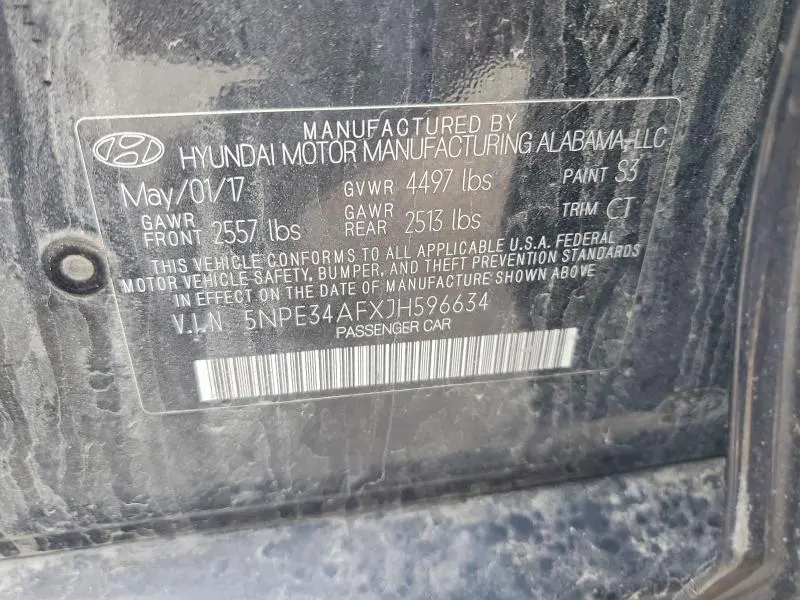 2018 HYUNDAI SONATA SEL  