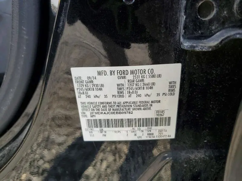 2014 FORD EDGE SEL  