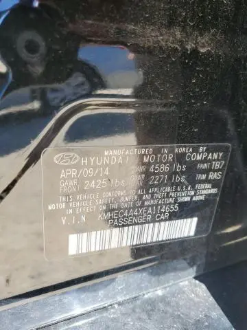 2014 HYUNDAI SONATA HYBRID  