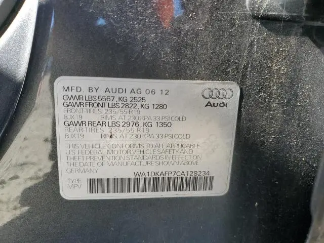 2012 AUDI Q5 PREMIUM PLUS