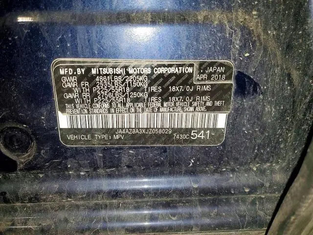 2018 MITSUBISHI OUTLANDER SE  