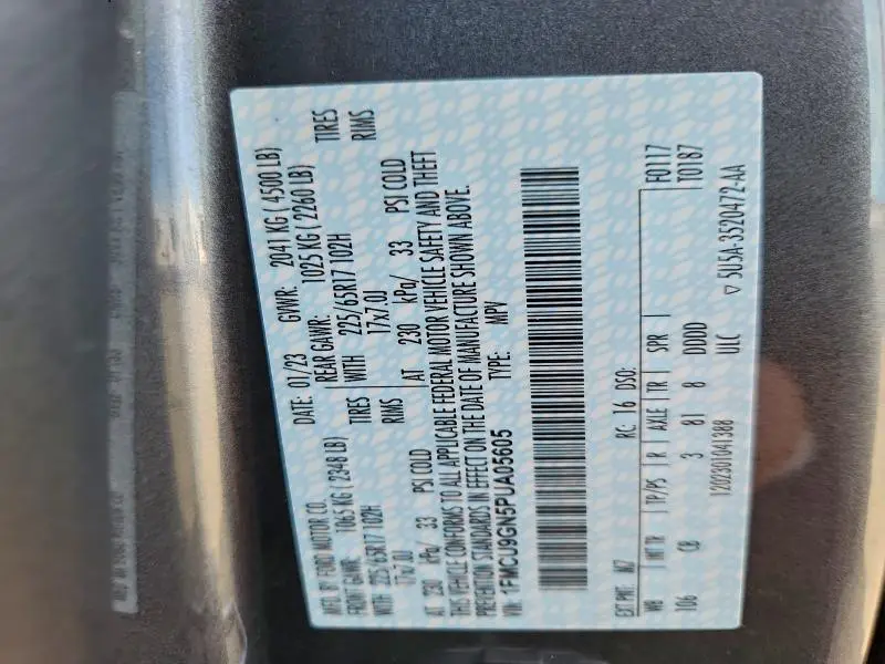 2023 FORD ESCAPE ACTIVE  