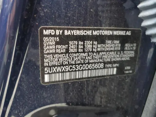 2016 BMW X3 XDRIVE28I  