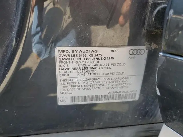 2018 AUDI Q5 PREMIUM