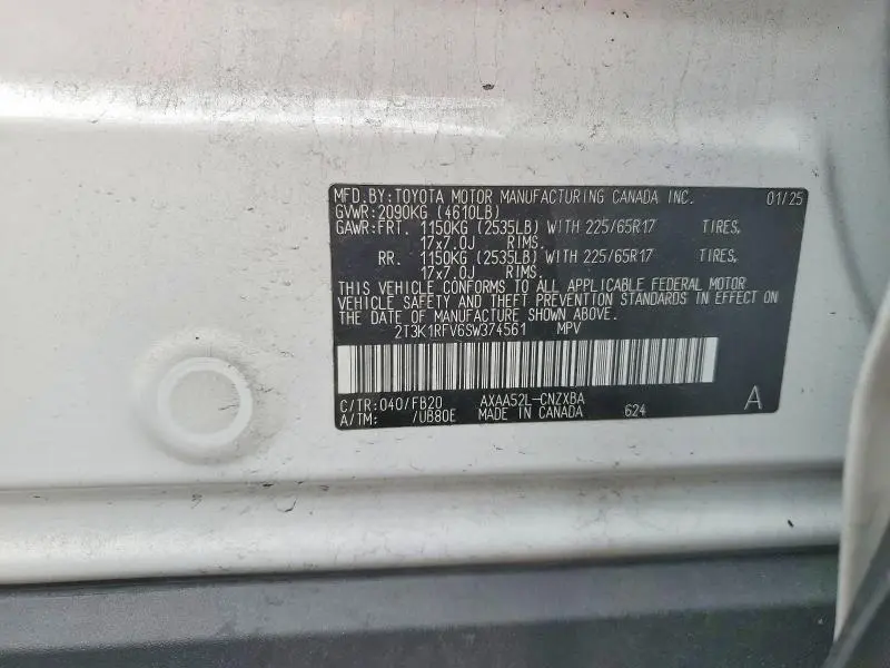 2025 TOYOTA RAV4 LE  