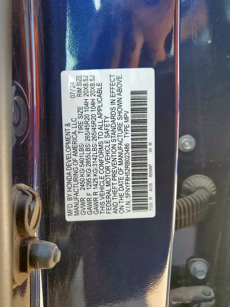 2024 HONDA PASSPORT EXL  