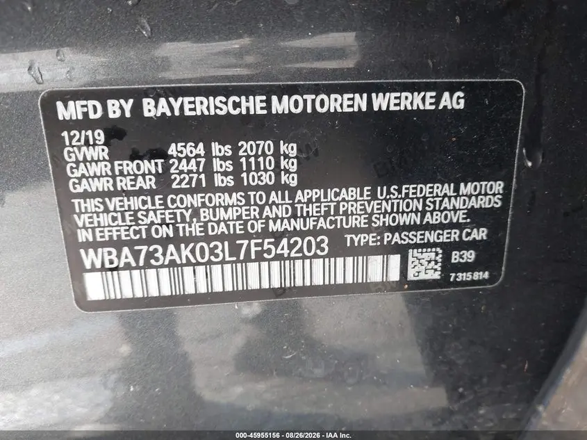 2020 BMW 228I GRAN COUPE XDRIVE