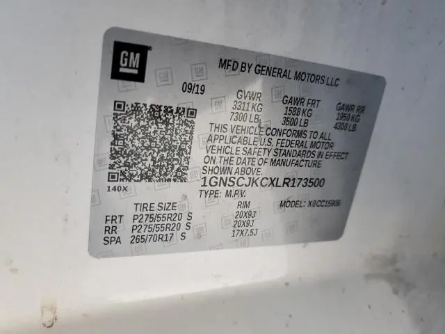 2020 CHEVROLET SUBURBAN C1500 PREMIER  