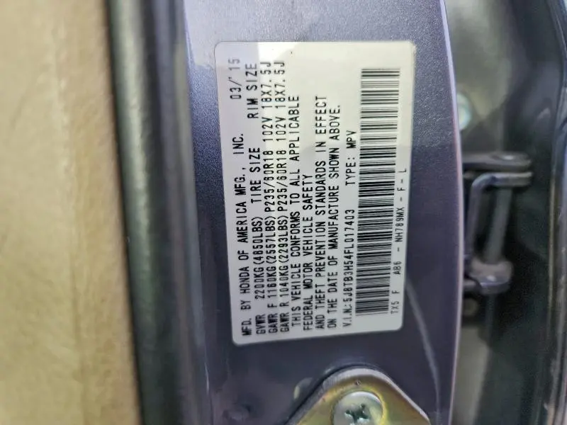 2015 ACURA RDX TECHNOLOGY  