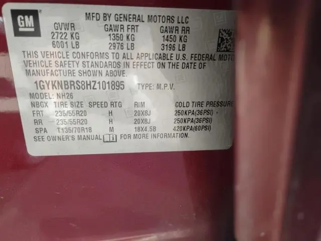 2017 CADILLAC XT5 LUXURY  