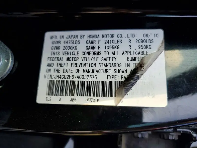 2010 ACURA TSX   