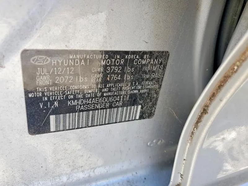 2013 HYUNDAI ELANTRA LIMITED  