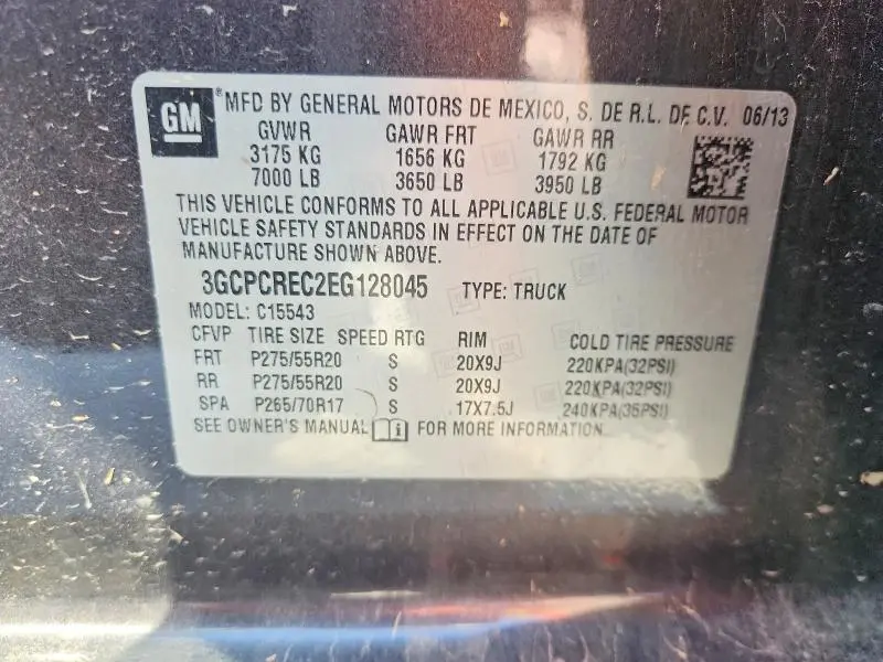 2014 CHEVROLET SILVERADO C1500 LT  