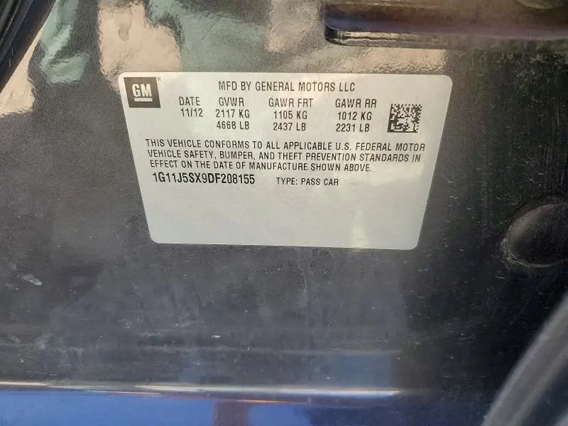 2013 CHEVROLET MALIBU LTZ  