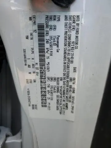 2016 FORD FOCUS S  