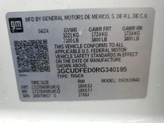 2024 CHEVROLET SILVERADO K1500 LT TRAIL BOSS  