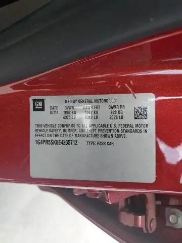 2014 BUICK VERANO CONVENIENCE  