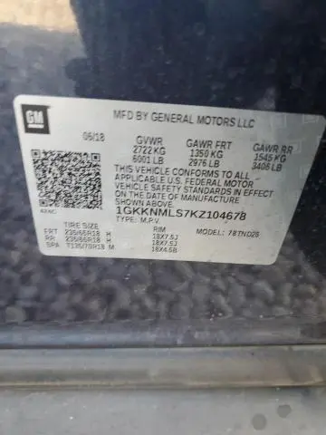 2019 GMC ACADIA SLT-1  