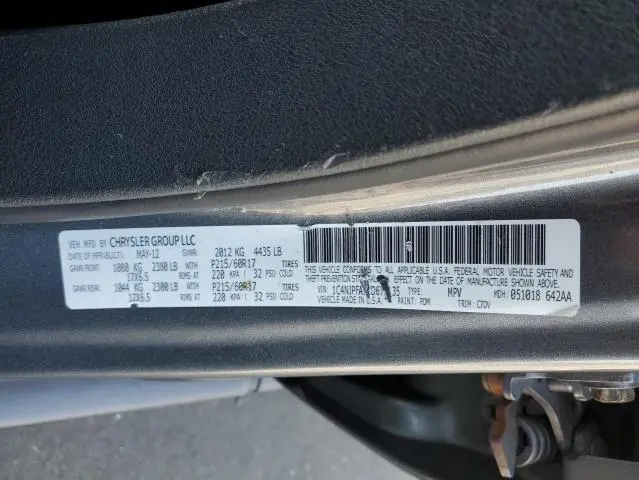 2012 JEEP PATRIOT LATITUDE  