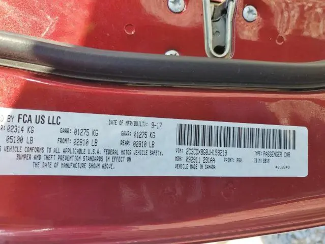 2018 DODGE CHARGER SXT  