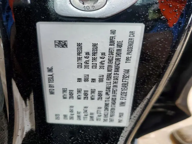 2020 TESLA MODEL 3   