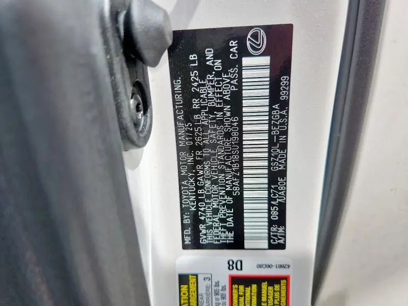 2025 LEXUS ES 350 BASE  
