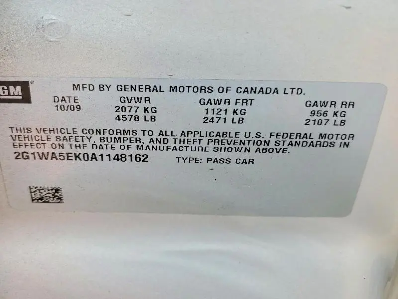 2010 CHEVROLET IMPALA LS  