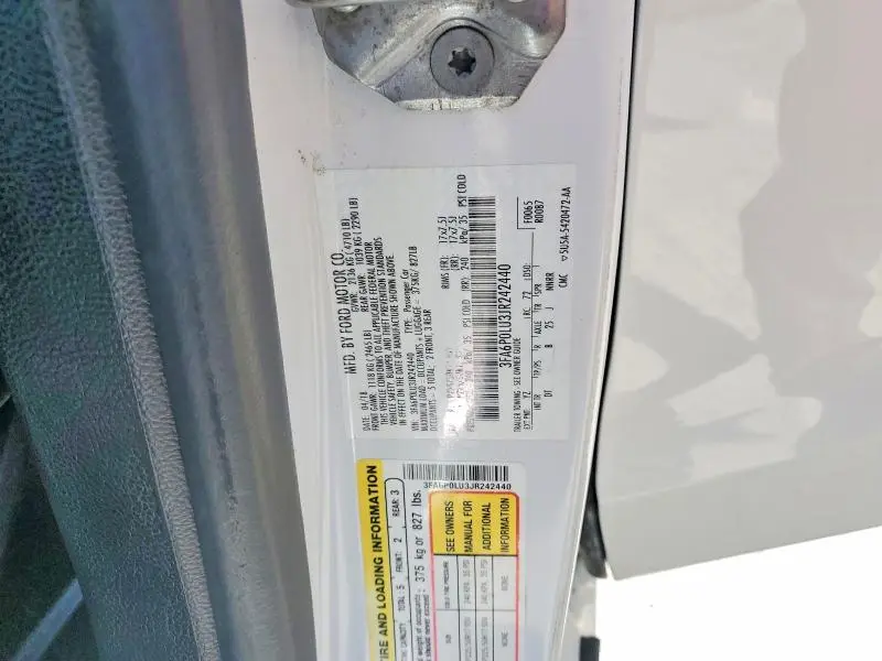 2018 FORD FUSION SE HYBRID  
