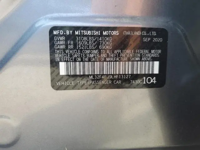 2020 MITSUBISHI MIRAGE G4 SE