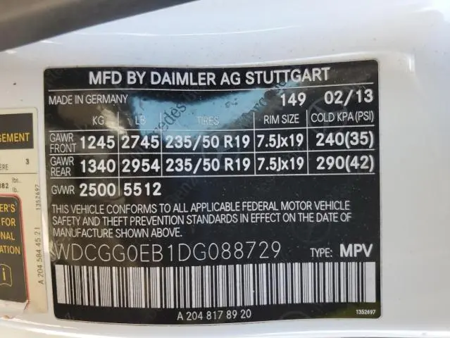 2013 MERCEDES-BENZ GLK 250 BLUETEC  