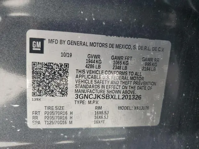 2020 CHEVROLET TRAX LS  