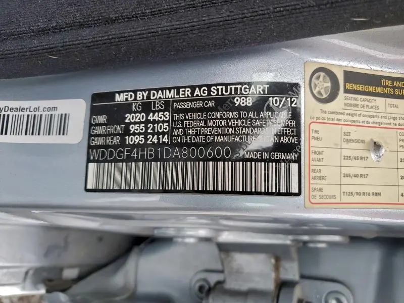 2013 MERCEDES-BENZ C 250  