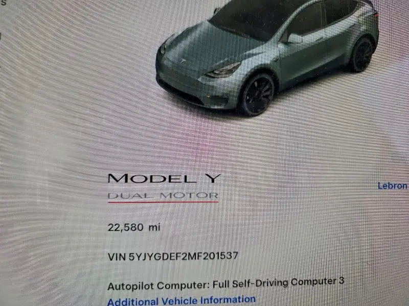 2021 TESLA MODEL Y   