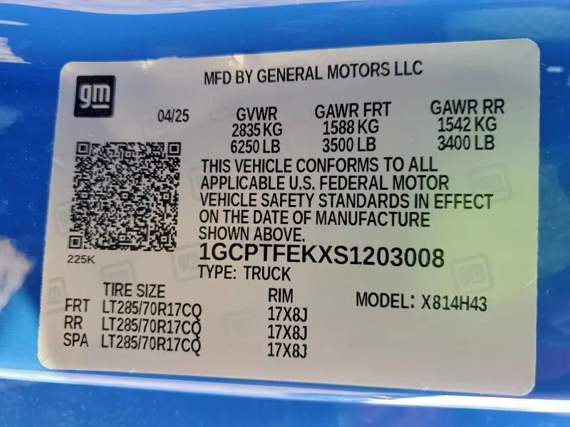 2025 CHEVROLET COLORADO ZR2  