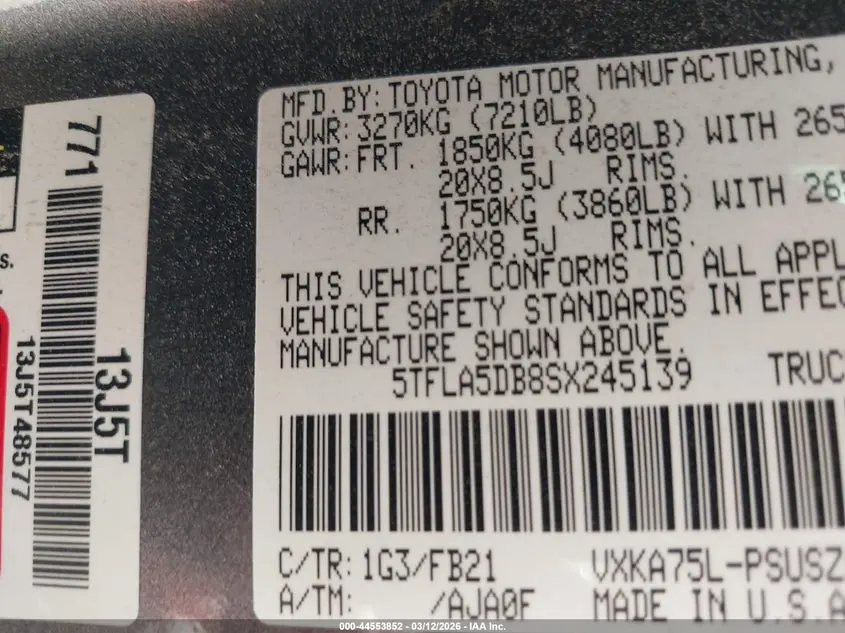 2025 TOYOTA TUNDRA SR5