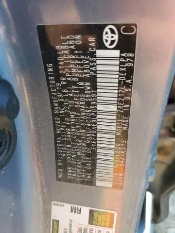 2020 TOYOTA COROLLA LE  