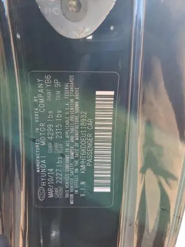 2014 HYUNDAI GENESIS COUPE 2.0T  