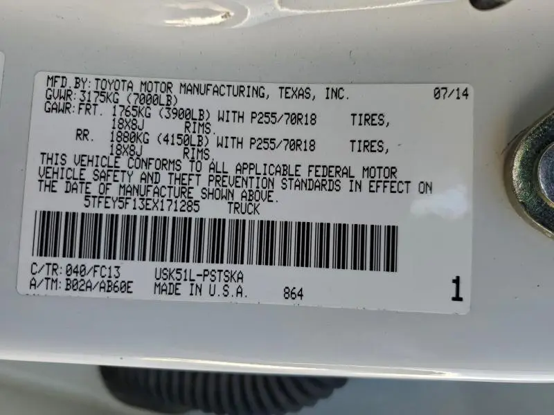 2014 TOYOTA TUNDRA CREWMAX SR5  