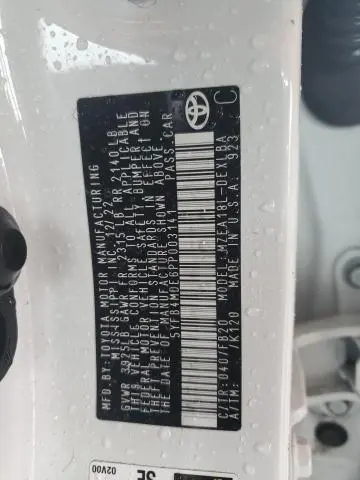 2023 TOYOTA COROLLA LE  