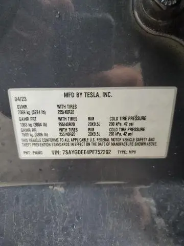 2023 TESLA MODEL Y 