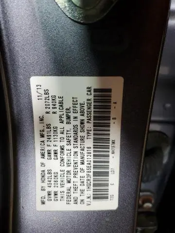 2014 HONDA ACCORD EXL