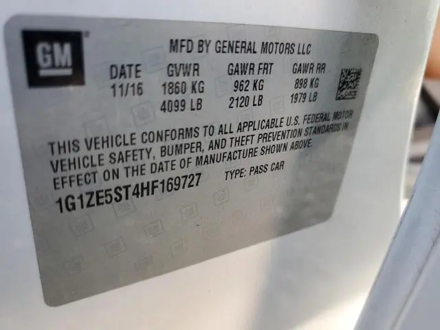 2017 CHEVROLET MALIBU LT  