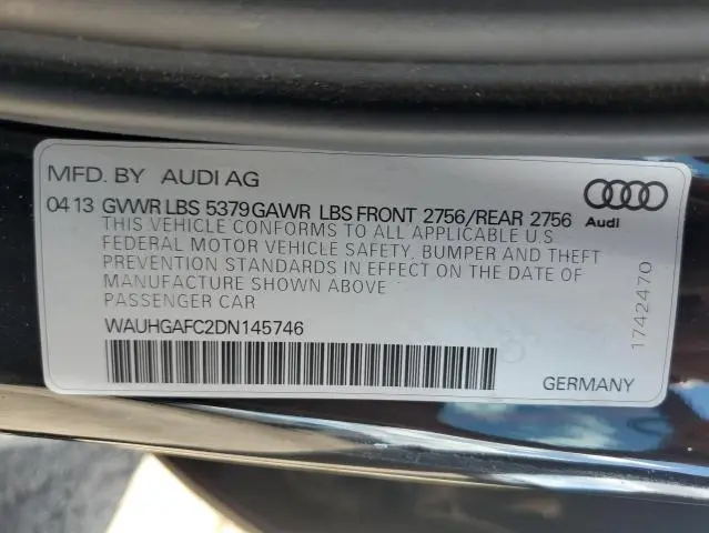 2013 AUDI A6 PRESTIGE  