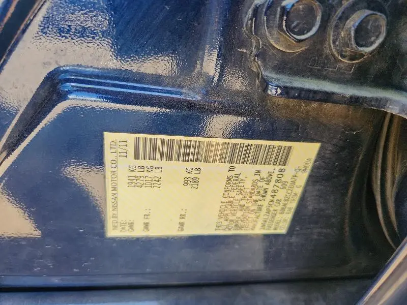 2012 NISSAN ALTIMA 2.5  