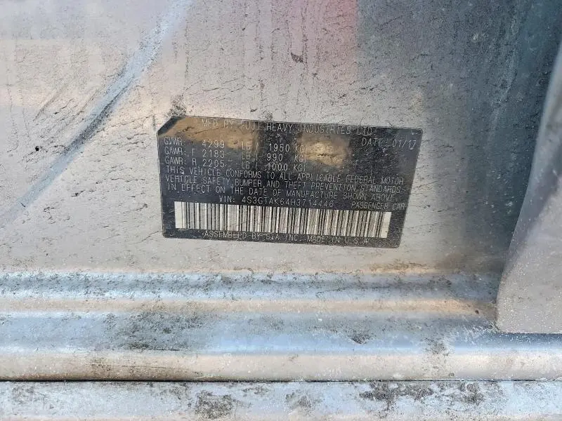 2017 SUBARU IMPREZA SPORT  