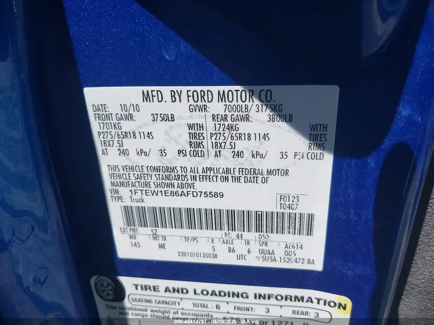 2010 FORD F-150 XL/XLT