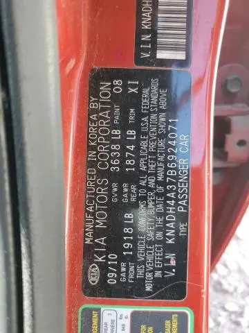 2011 KIA RIO BASE  