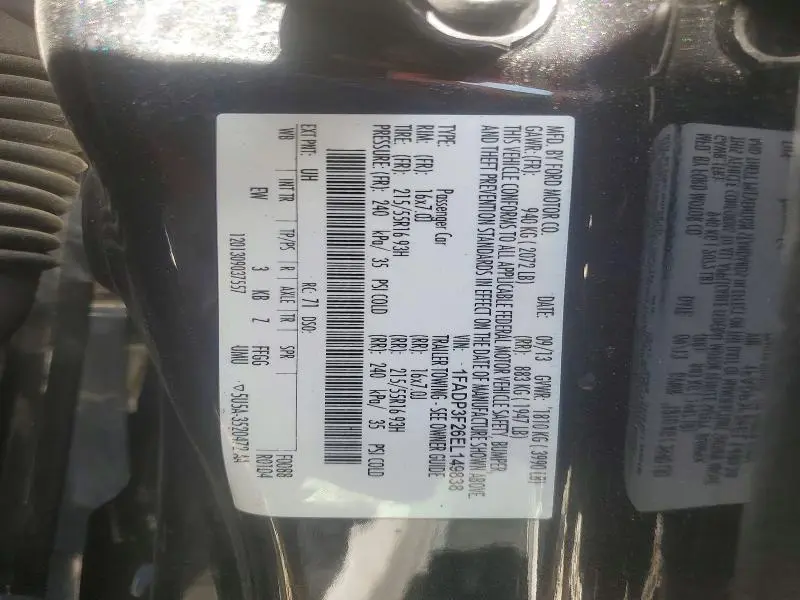 2014 FORD FOCUS SE  