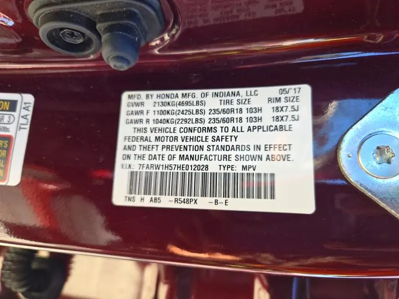 2017 HONDA CR-V EX  