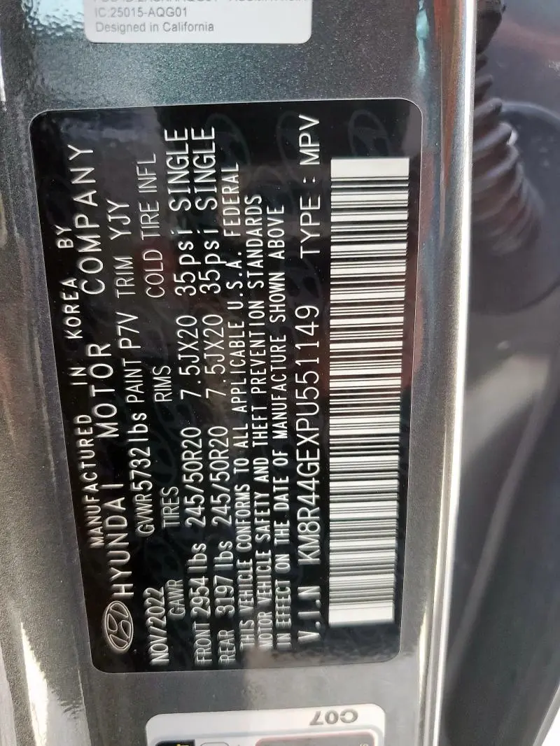 2023 HYUNDAI PALISADE SEL PREMIUM  